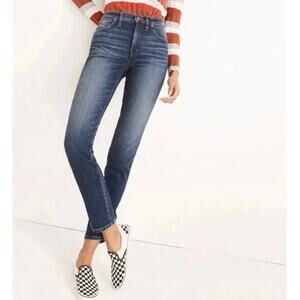 Madewell Women's Slim Straight Sz 27 Jeans Blue Hammond Wash Denim Casual
